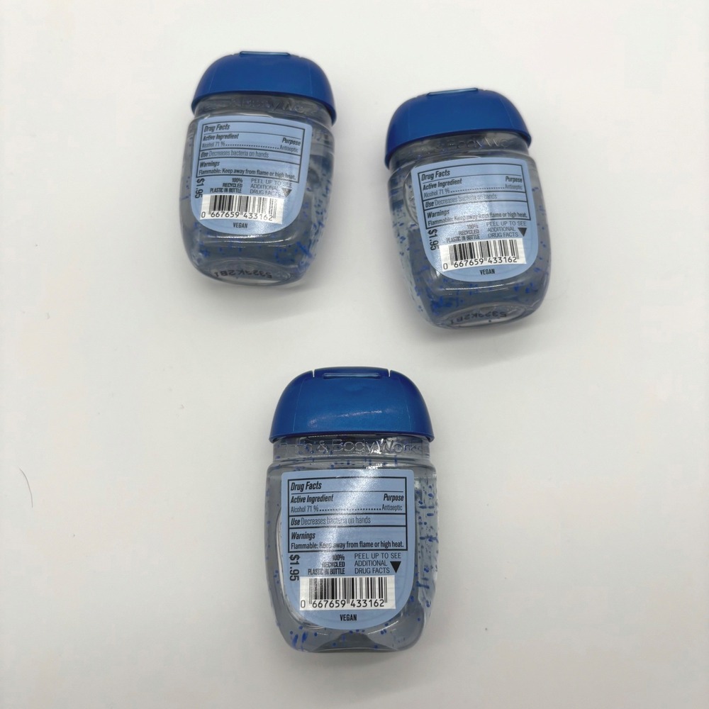 Bath Body Works Disney Snow White Hand Sanitizer 1oz Blue 3-Pack Lot - Picture 3 of 3